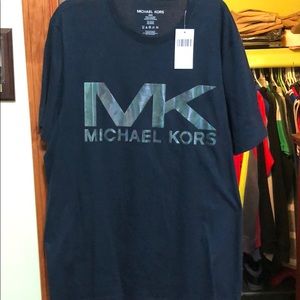 Michael Kors Men's Logo T-Shirt - Navy (medium)